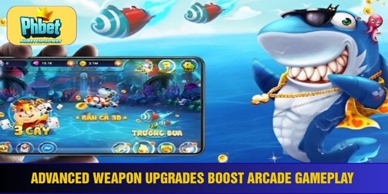 Advanced weapon upgrades boost arcade gameplay
