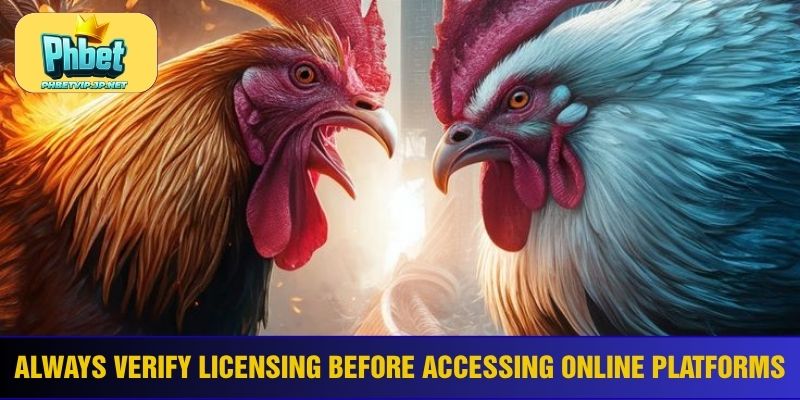 Always verify licensing before accessing online platforms