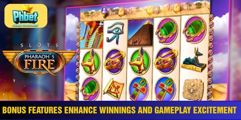 Bonus features enhance winnings and gameplay excitement