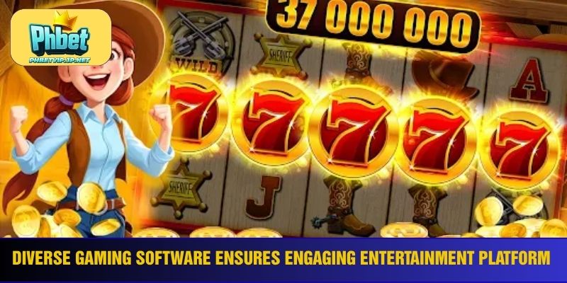 Diverse gaming software ensures engaging entertainment platform 