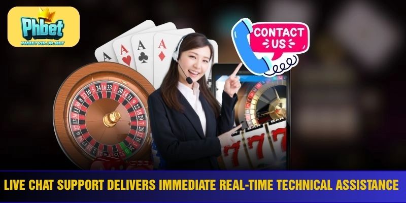 Live chat support delivers immediate real-time technical assistance